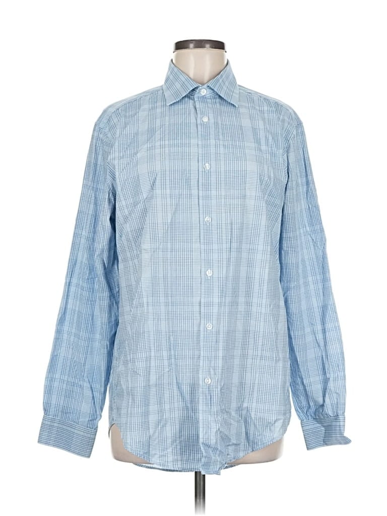 CALVIN KLEIN Pre-owned Long Sleeve Button Down Shirt In Blue