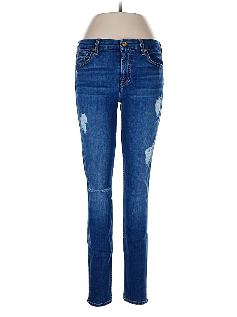 Pre-owned 7 For All Mankind Jeans In Blue
