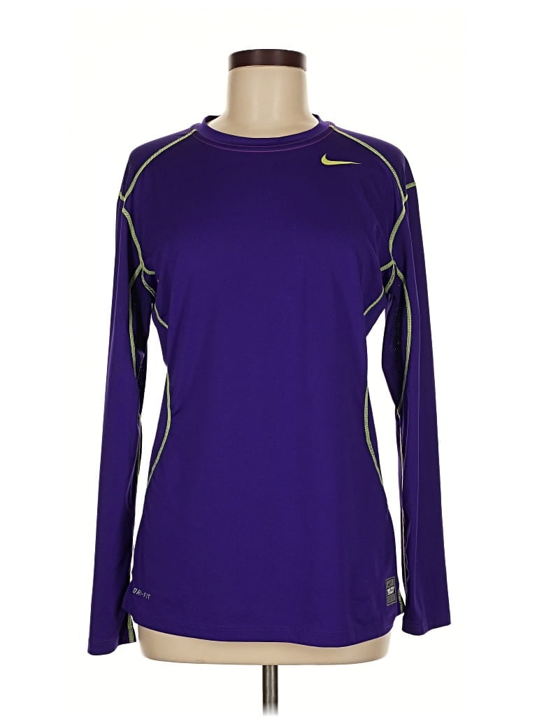 Pre-owned Nike Long Sleeve T-shirt In Purple