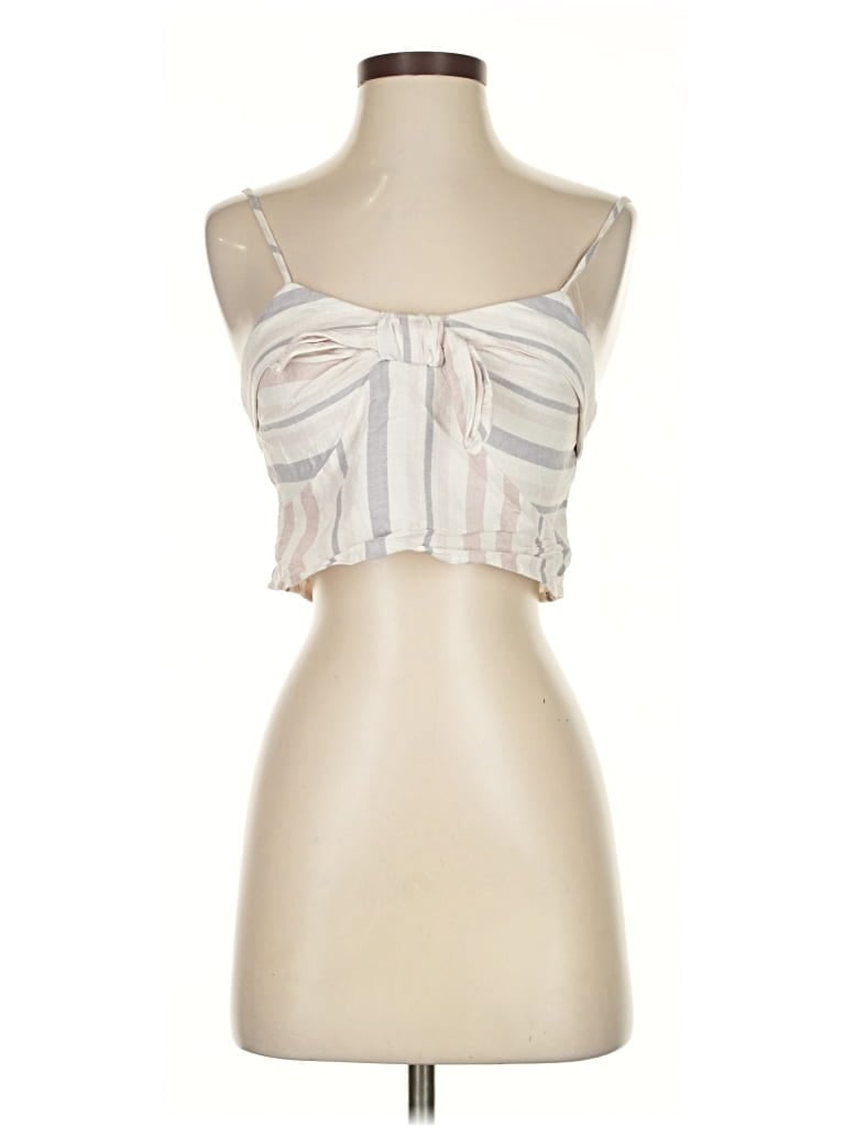 Click to view more detailed imagery on our partner's website Pre-owned Express Sleeveless Top Ivory Strapless Neckline Tops In White