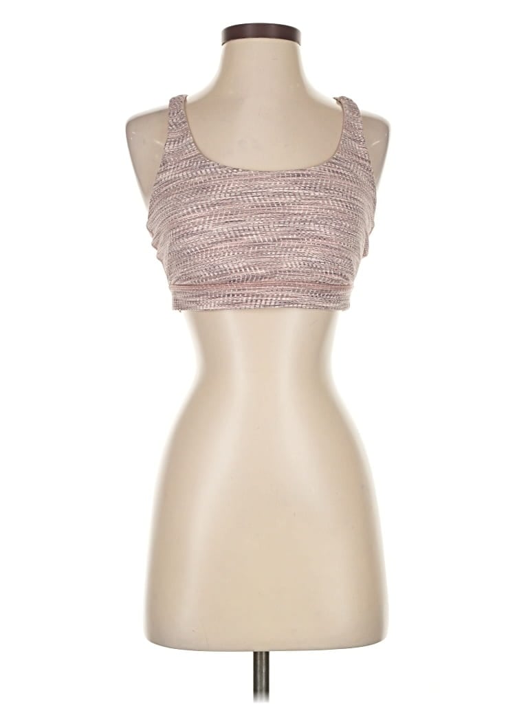Pre-owned Lululemon Athletica Tank Top Pink Strapless Neckline Tops