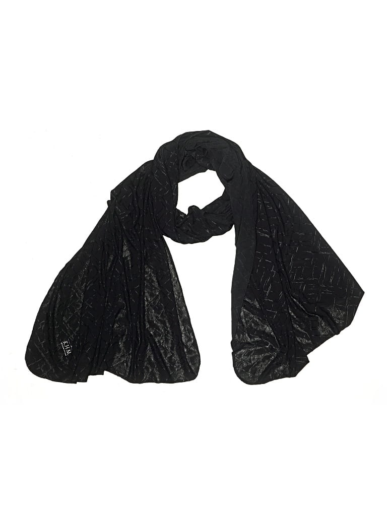 Pre-owned Assorted Brands Scarf In Black