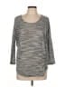 Olive and Oak Metallic Silver Pullover Sweater Size L - photo 1