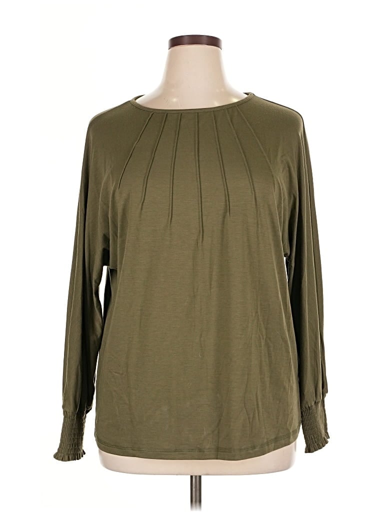Pre-owned Automet Long Sleeve Blouse In Green
