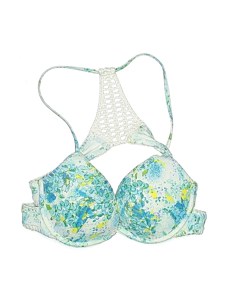 Pre-owned Victoria's Secret Swimsuit Top Blue Swimwear