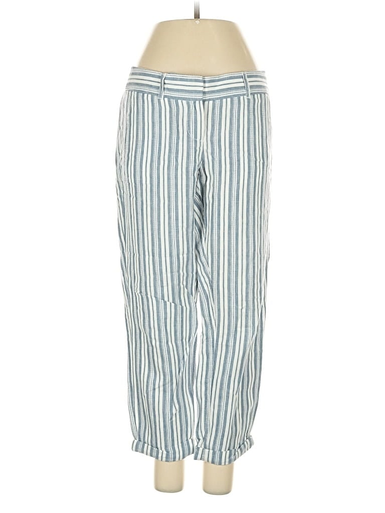 Pre-owned Ann Taylor Loft Linen Pants In Blue