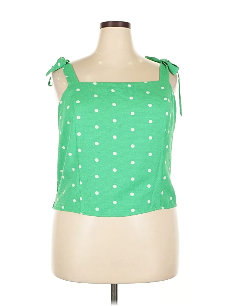 Pre-owned Old Navy Sleeveless Blouse In Green