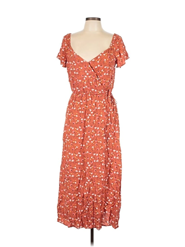 Pre-owned All In Favor Casual Dress In Orange