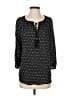 Neiman Marcus 100% Polyester Black 3/4 Sleeve Blouse Size S - photo 1