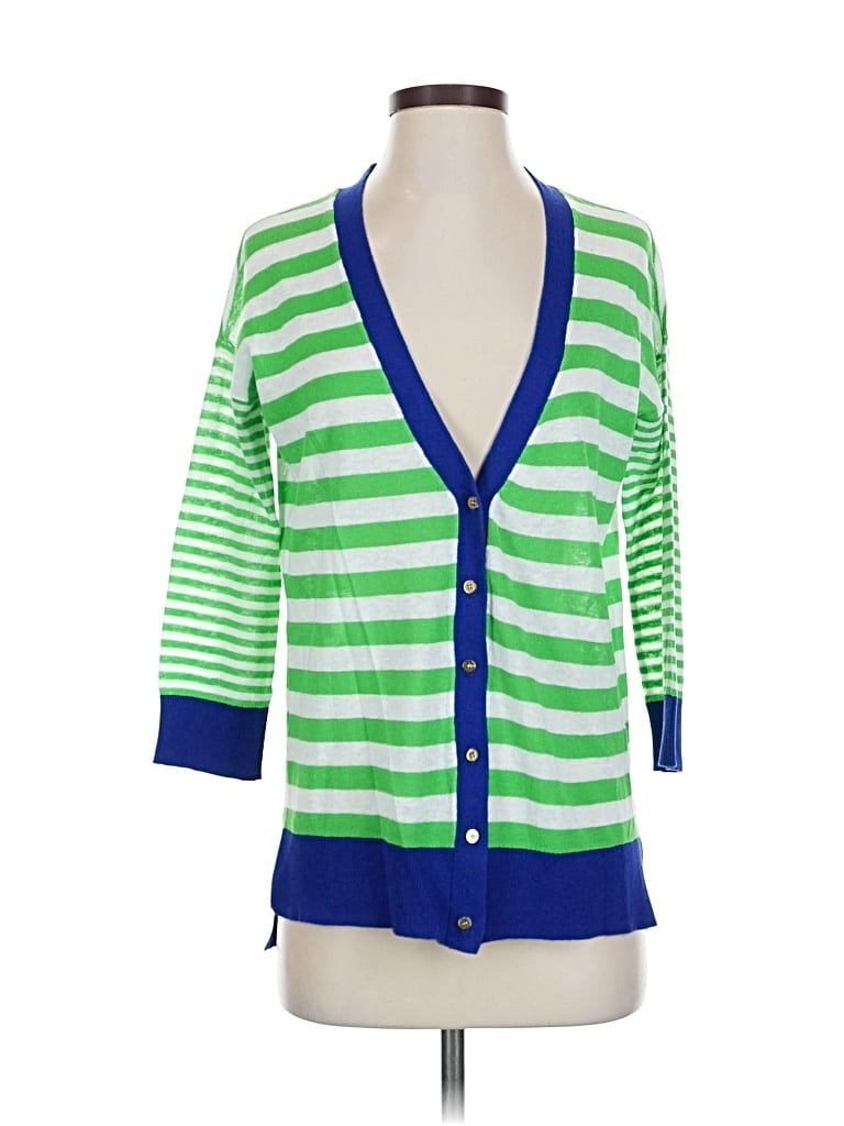 Pre-owned Jcpenney Cardigan Sweater In Green