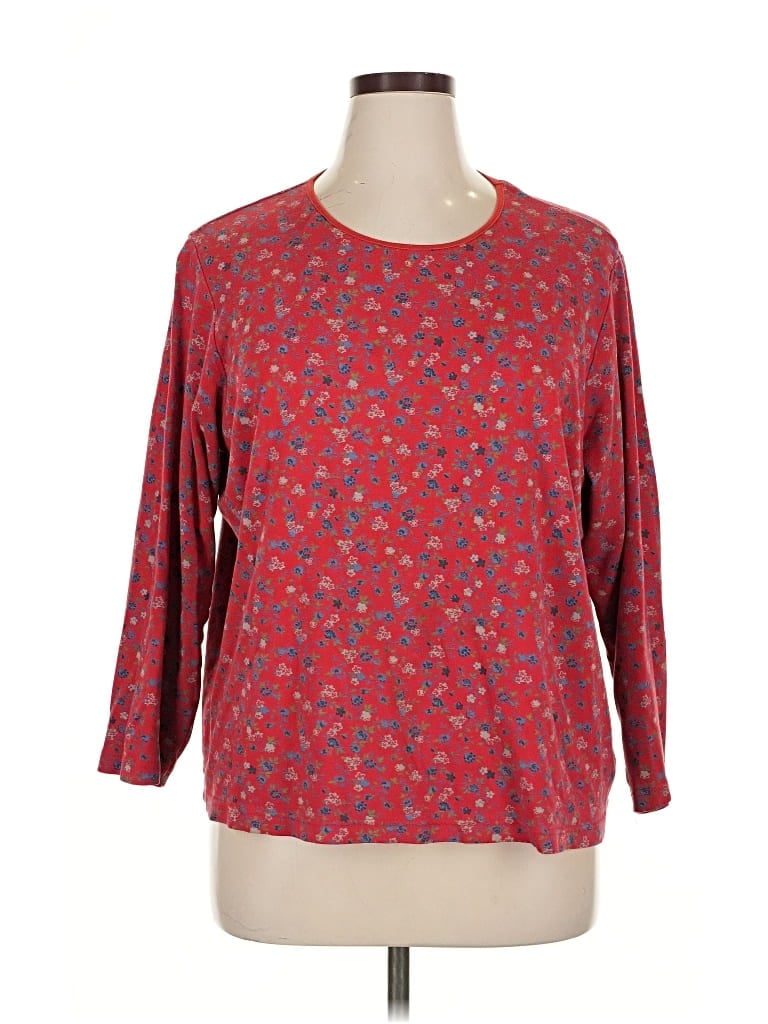 SPORT SAVVY Pre-owned 3/4 Sleeve T-shirt In Red