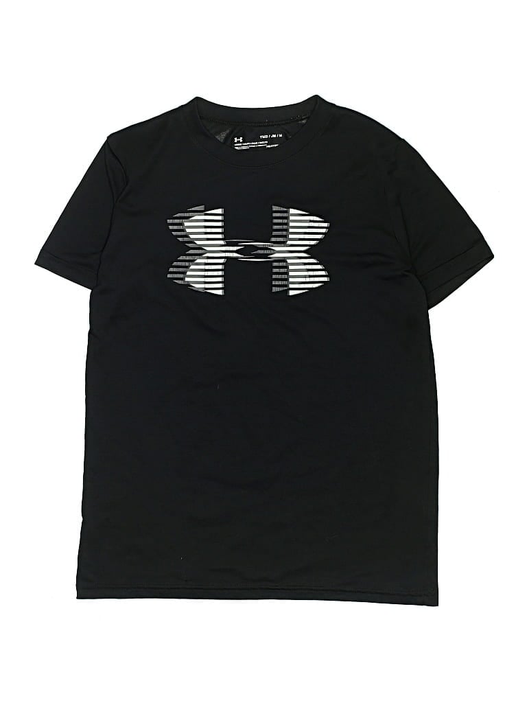 Click to view more detailed imagery on our partner's website Pre-owned Under Armour Kids' Short Sleeve T-shirt In Black