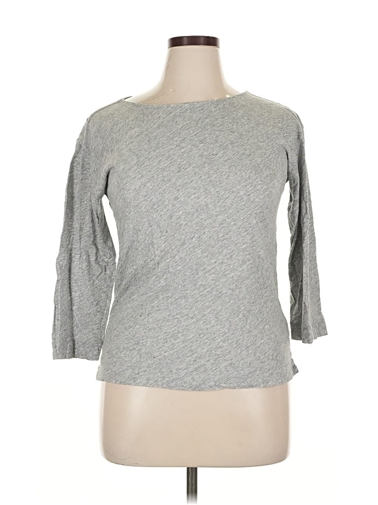 Click to view more detailed imagery on our partner's website Pre-owned Jcrew 3/4 Sleeve T-shirt In Gray