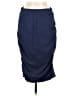 Isabel Solid Blue Formal Skirt Size M - photo 2
