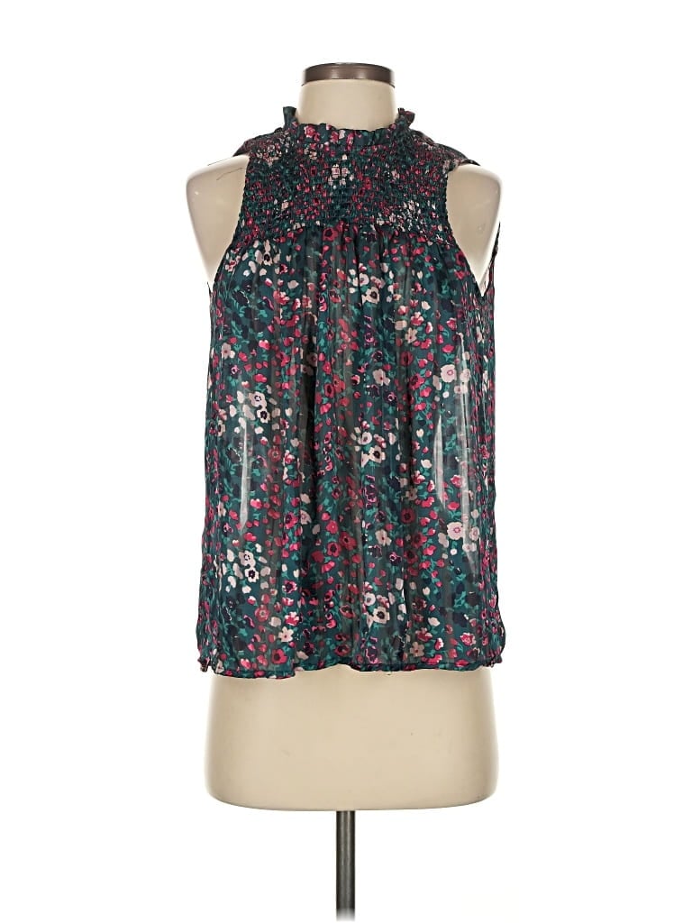 Pre-owned Maison D' Amelie Sleeveless Blouse In Blue
