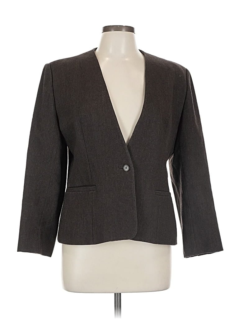 Pre-owned Evan Picone Blazer Jacket In Gray