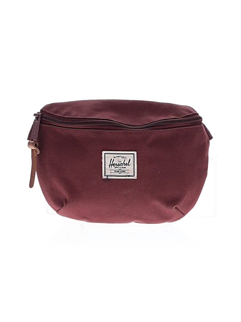 Pre-owned Assorted Brands Belt Bag In Burgundy