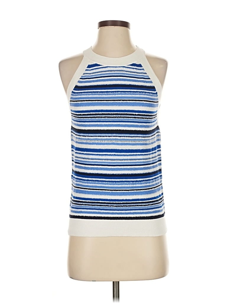 Pre-owned Ann Taylor Loft Sweater Vest In Blue