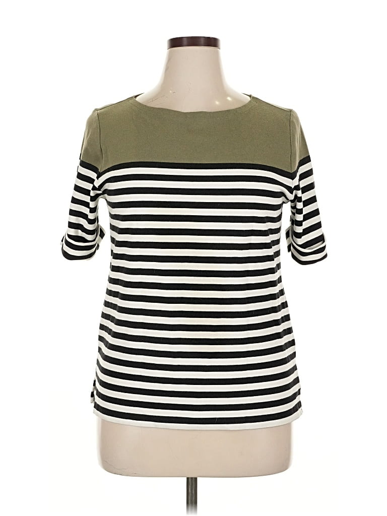 Click to view more detailed imagery on our partner's website Pre-owned Karen Scott 3/4 Sleeve T-shirt In Green