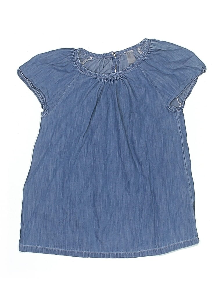 Pre-owned Primary Clothing Kids' Dress In Blue