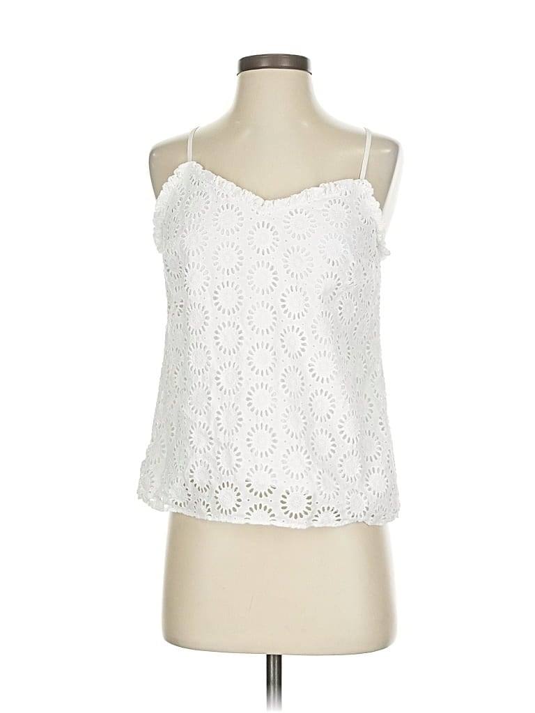 Pre-owned Lilly Pulitzer Sleeveless Blouse In White