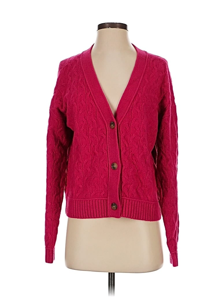 Pre-owned Lucky Brand Cardigan Sweater In Pink