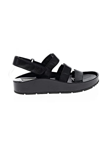 Balenciaga Leather Platform Sandals (view 1)
