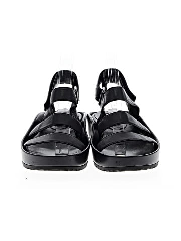 Balenciaga Leather Platform Sandals (view 2)