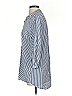Harshman 100% Cotton Stripes Blue 3/4 Sleeve Button-Down Shirt Size XS - photo 5