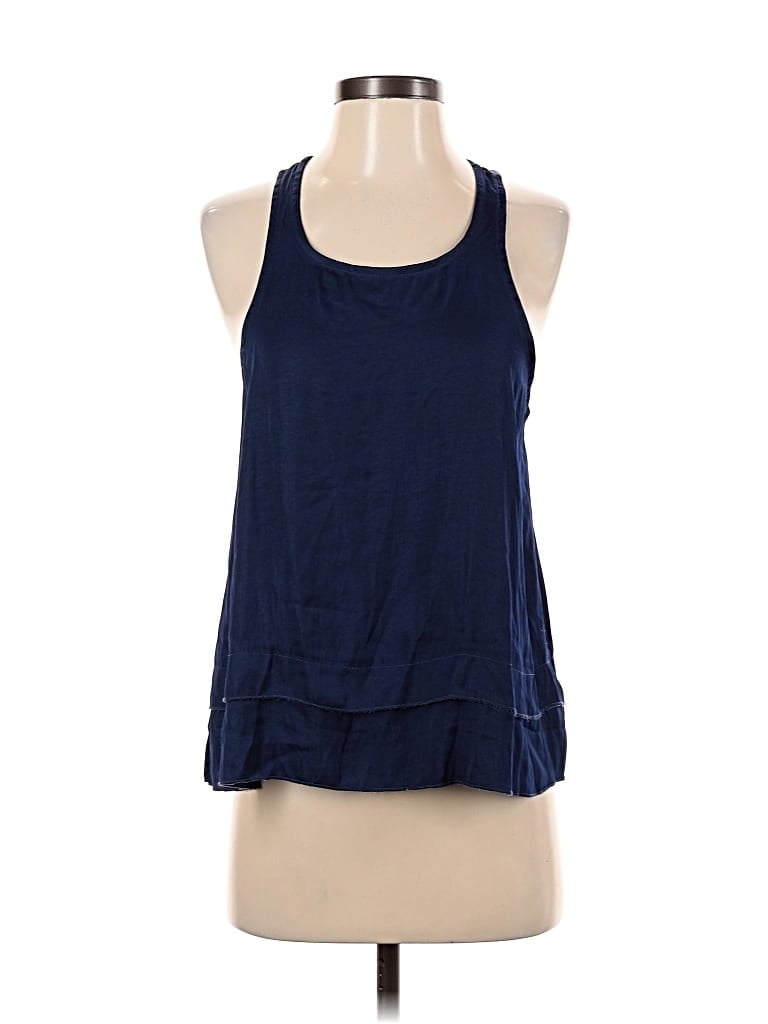 Pre-owned Josie Natori Sleeveless Blouse In Blue