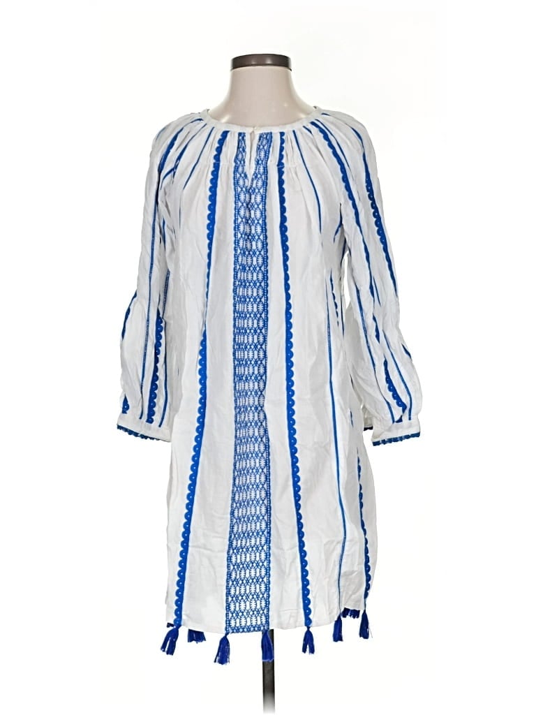 Pre-owned Roberta Roller Rabbit Casual Dress In White