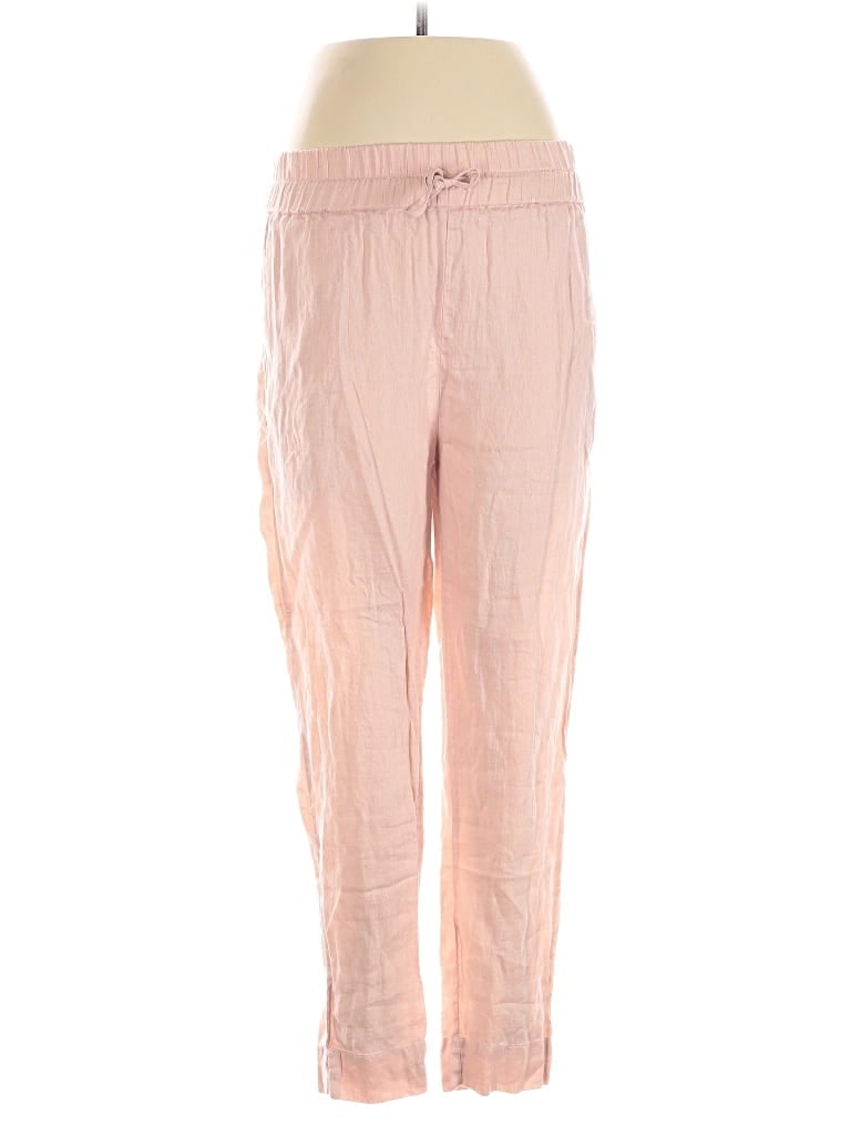 Pre-owned Lanhtropy Linen Pants In Pink