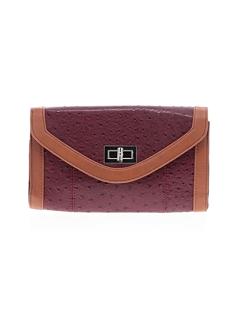 Pre-owned Apt. 9 Clutch In Burgundy