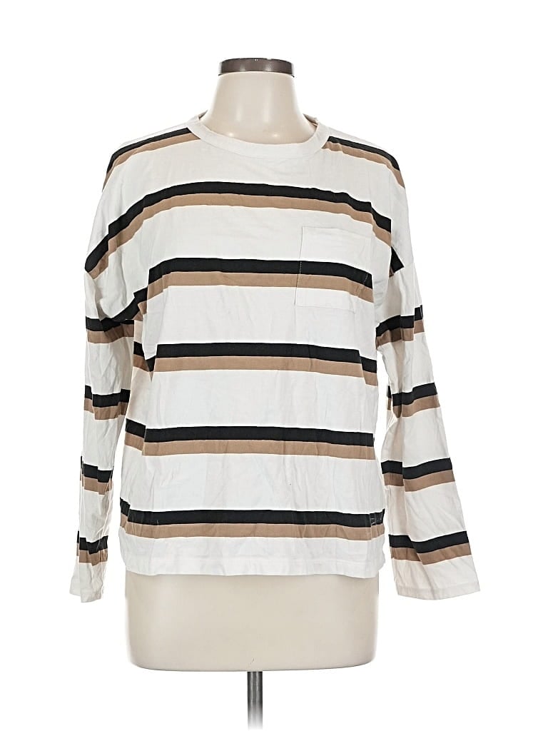 Pre-owned J.crew Factory Store Long Sleeve Turtleneck In White