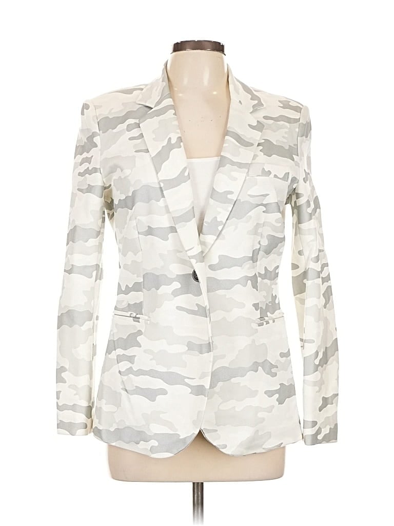 Pre-owned Lena Gabrielle Blazer Jacket In White