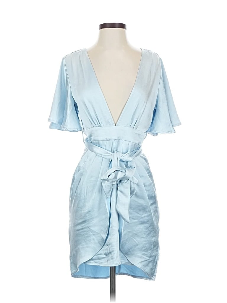 Pre-owned Here Comes The Sun Cocktail Dress In Blue