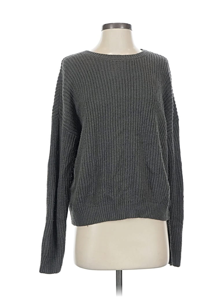 Pre-owned Pink Lily Pullover Sweater In Gray