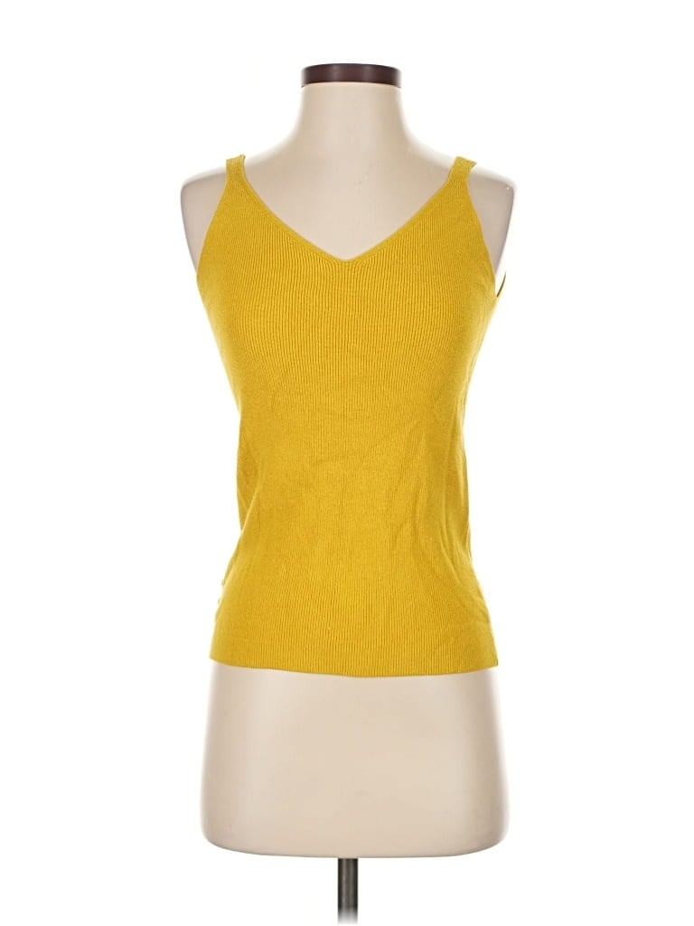 Pre-owned Ann Taylor Loft Sweater Vest In Yellow