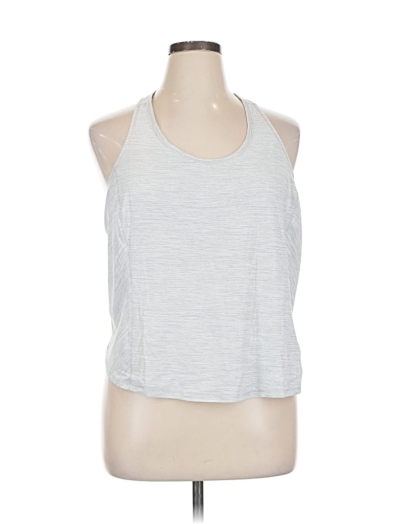 Pre-owned Active By Old Navy Tank Top Silver Halter Neckline Tops