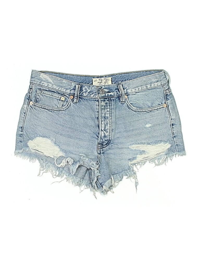 WE THE FREE Pre-owned Denim Shorts In Blue
