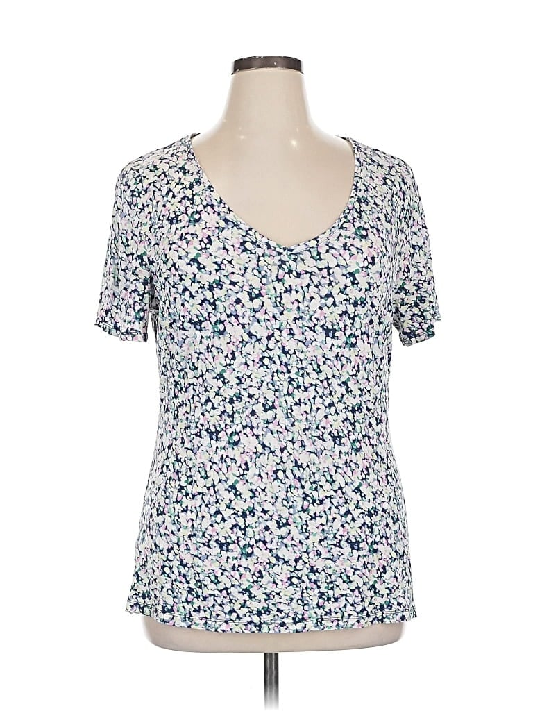 APT. 9 Pre-owned Short Sleeve Top Green Sweetheart Neckline Tops