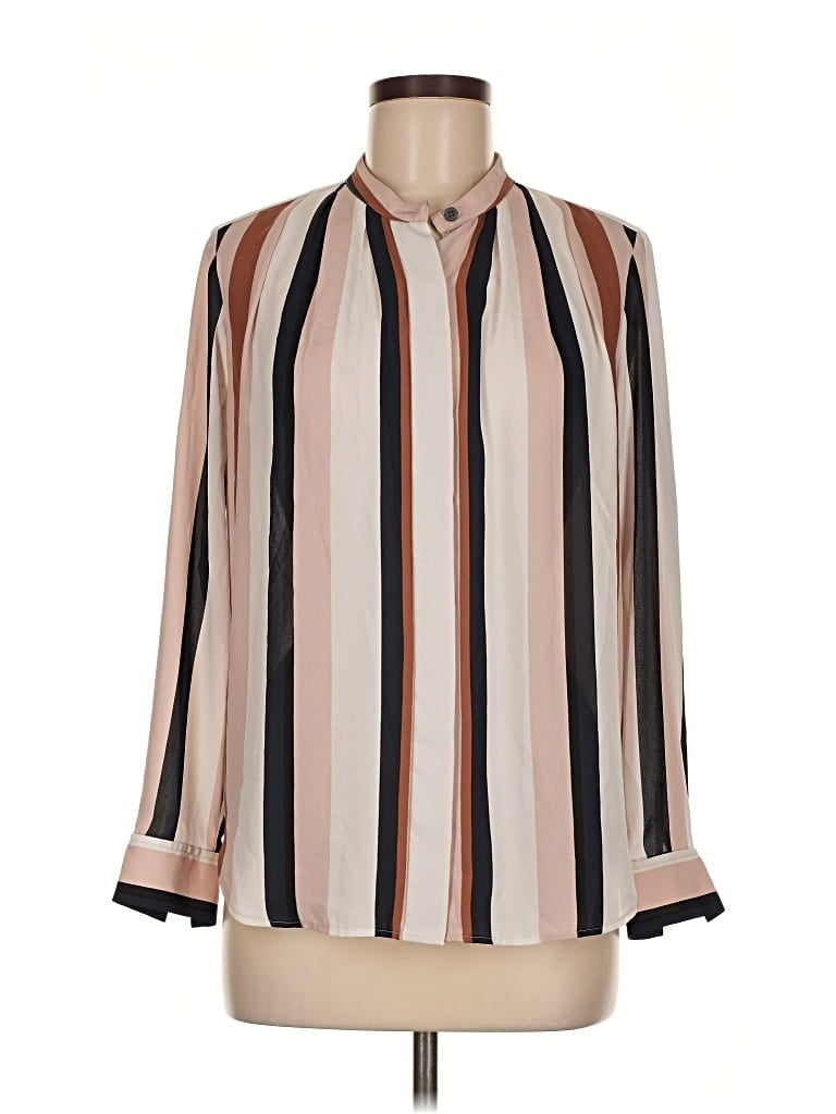 Click to view more detailed imagery on our partner's website Pre-owned Ann Taylor Long Sleeve Blouse In Brown