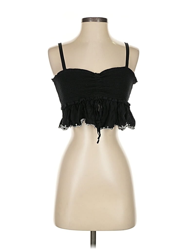 Pre-owned Wilfred Sleeveless Top Black Strapless Neckline Tops