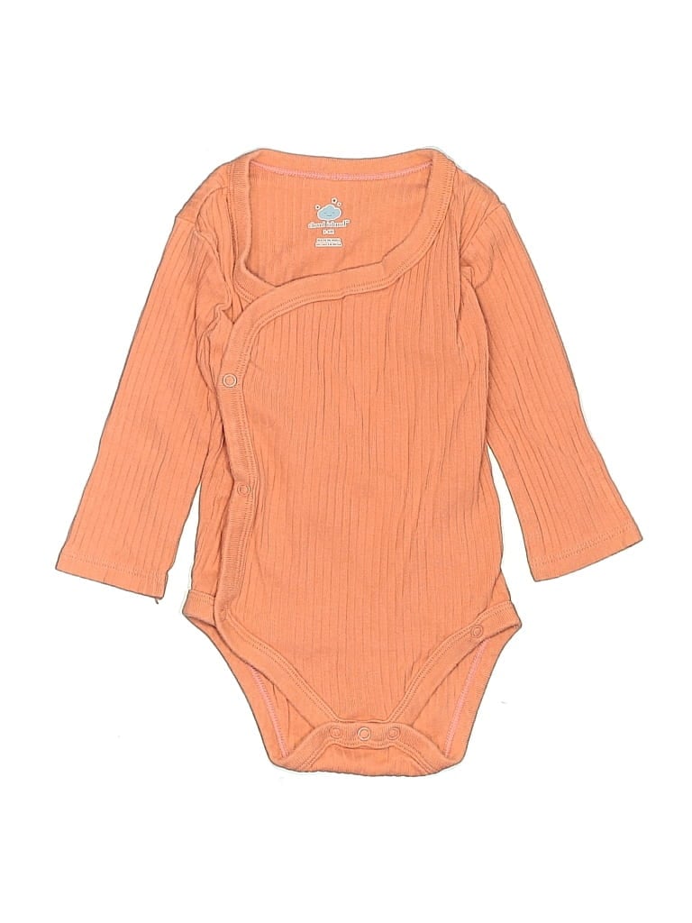 Pre-owned Cloud Island Babies' Long Sleeve Onesie In Orange