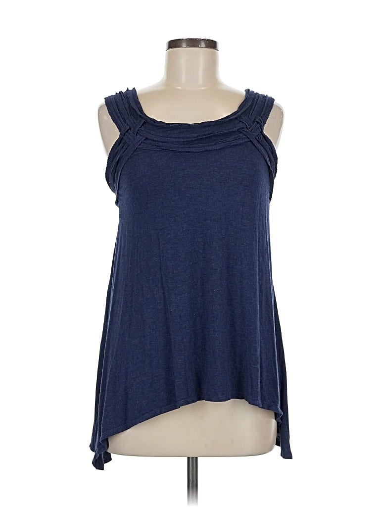 Pre-owned Max Studio Sleeveless Top Blue Cowl Neck Tops