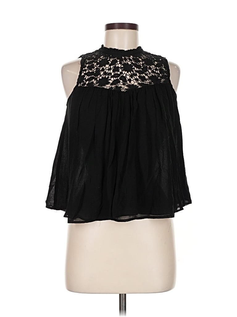 Pre-owned Trafaluc By Zara Sleeveless Blouse In Black