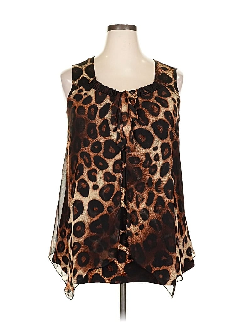 Pre-owned Atelier Sleeveless Blouse In Brown