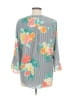 Ruby Rd. 100% Polyester Floral Gray 3/4 Sleeve Blouse Size M - photo 2