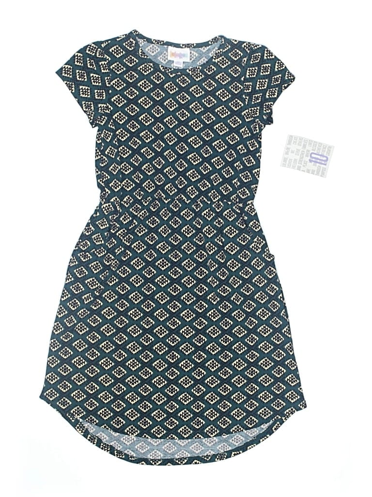 Pre-owned Lularoe Kids' Dress In Blue