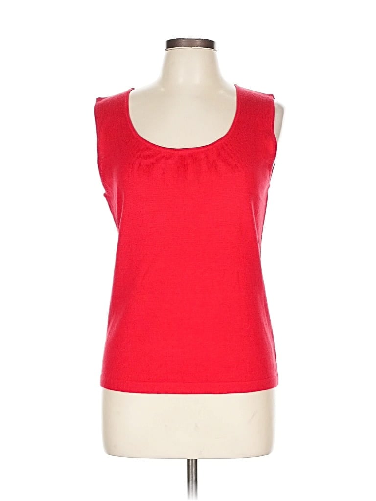 Click to view more detailed imagery on our partner's website Pre-owned Ellen Tracy Wool Pullover Sweater In Red